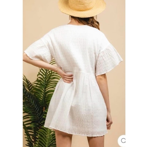 Boutique Very J cotton textured babydoll dress | multiple sizes - Picture 4 of 4